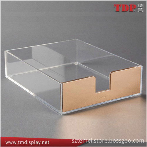 Manufacturer Acrylic Letter Tray, Gold Office Products